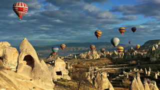 over the Cappadocia